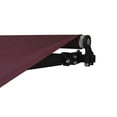 thumbnail image 2 of ALEKO 20' x 10' Retractable Motorized Black Frame Patio Awning, Burgundy Color, 2 of 8