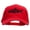 Red, variant on Black Shark Embroidered Solid Cotton Prostyle Twill Mesh Cap - White OSFM