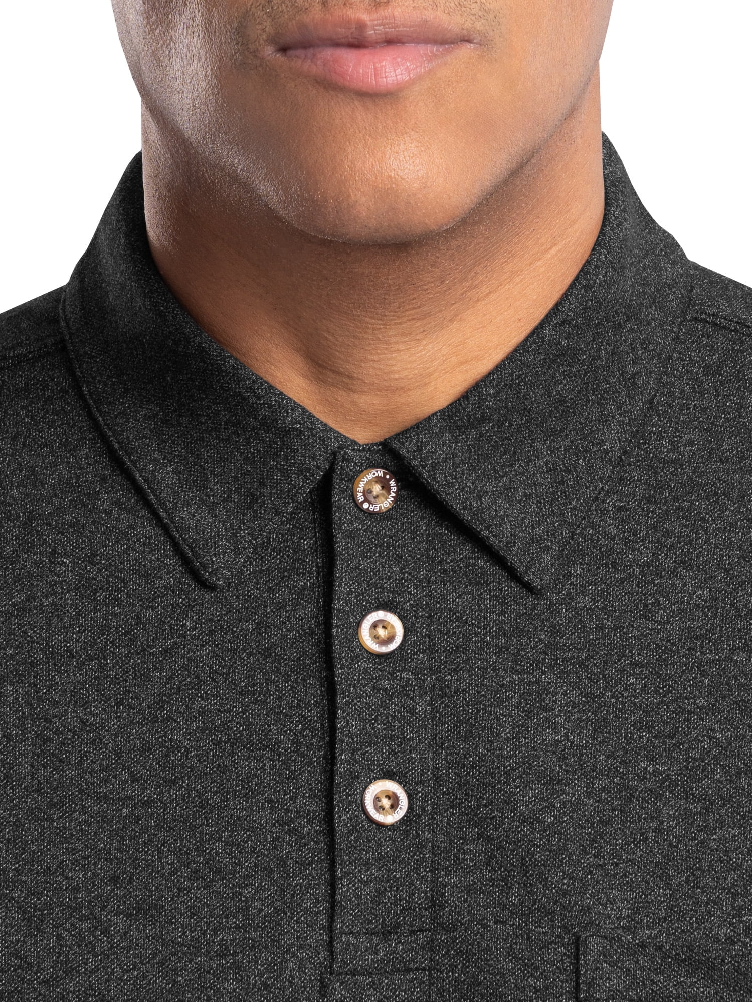 Wrangler Workwear Men's Performance Stretch Polo Short Sleeve Work Shirt, size S-3XL