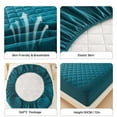 thumbnail image 5 of 1pc 3D Air Fabric Thick Mattress Cover, 100% Waterproof Mattress Protector, Soft and Breathable Fitted Bed Sheet (No Pillowcase), 5 of 9