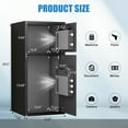 thumbnail image 4 of karbeen 6.5 Cu ft Large Safe Box Fireproof , Digital Home Safe with Keypad and Deposit Slot & Dual Alarm System, Money Safe With Mute Function and LED Light, Security Box for Money Valuables, 4 of 6