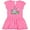 Raspberry with Polka Dots, variant on Inktastic Easter Bilby with Eggs and Flowers Girls Baby Dress
