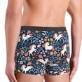 thumbnail image 4 of Men's Boxer Briefs, Cartoon Cute Horse Flower Plant_A Soft Comfy Mens Underwear Boxer Briefs Breathable With Widen Waist, 4 of 7