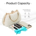 thumbnail image 6 of Pearl Clutch Purse for Women, Elegant Pearl Evening Bag, Beaded Clutch Bag for Wedding Bridal Prom Party, 6 of 7