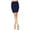 Navy, variant on Women's Basic Bodycon Stretch Elastic Slim Casual Office Wear Solid Mini Pencil Skirt