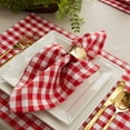 thumbnail image 3 of Design Imports Z02401 Serviette Vichy Rouge et Blanc - Ensemble de 4, 3 of 3