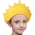 thumbnail image 2 of Gorro de ducha para bebé Gorro de champú impermeable para niños pequeños, niñas y niños Protege las orejas de los ojos. Corona de baño de silicona ajustable. TUNC Sencillez, 2 of 5