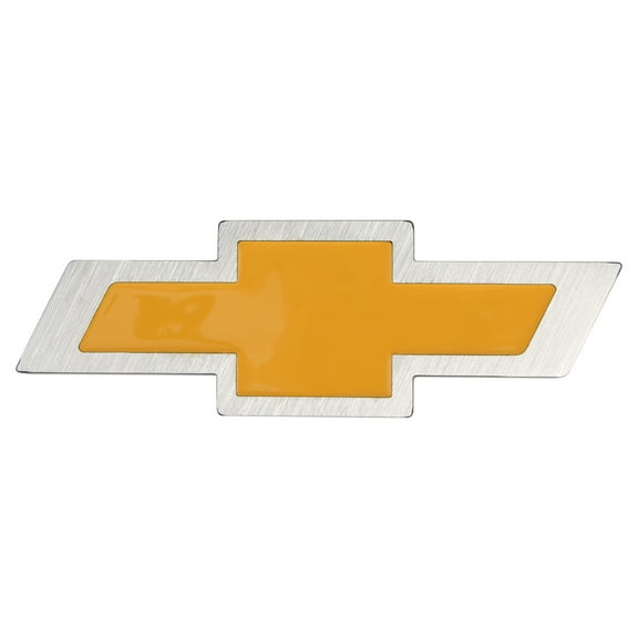 Plasticolor Chevy Bowtie Aluminum Universal Fit Automotive Hitch Cover, Yellow, 1 Piece