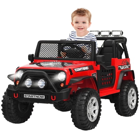 Inolait 12V Kids Ride On Truck Car w/ Remote Control MP3 Music LED Lights Red