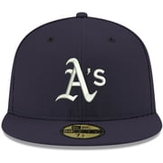 Men's New Era Navy Athletics White Logo 59FIFTY Fitted Hat