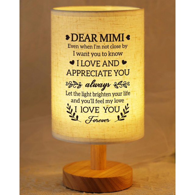 Lámpara SUEHHYY Mimi Gifts, Pantalla de Tela, Alimentada por USB