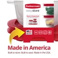 thumbnail image 5 of Rubbermaid 4.92- and 7.81-Cup EasyStore Square Containers, 2 Pack, Food Storage Containers, Food Storage Containers with Lids, 5 of 8