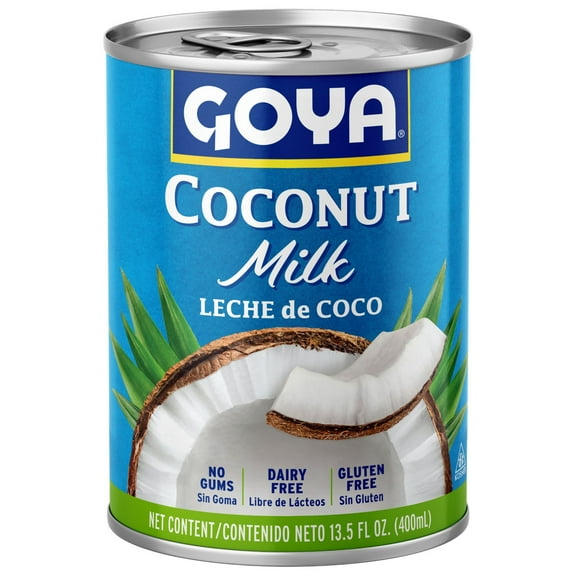 GOYA Unsweetened Coconut Milk 13.5 oz Can, Gluten Free, Low Sodium