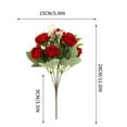 thumbnail image 3 of YFGEFTR Roses Artificial Flowers, Realistic Long Stem Fake Roses Mashup Style Silk Roses for DIY Bouquets Wedding Centerpieces Arrangements Home Party Decor, 3 of 5