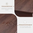 thumbnail image 5 of Rectangle Dining Table Wooden Kitchen Table with Kitchen Dinner Table Dining Room Table for Small Space,Apartment,Rustic Brown (Only Table), 5 of 9