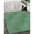thumbnail image 3 of Ahgly Company Machine Washable Indoor Rectangle Transitional Emerald Green Area Rugs, 5' x 7', 3 of 7