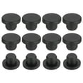 thumbnail image 1 of 35 Paquete Tapones de Agujero de Silicona 13mm, Tapones de Caucho T Tipo Negro de Alta Temperatura para Agujeros de 12.3-13.05mm, 1 of 7