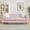 Pink, variant on 82" Diamond-Tufted Rustic Couch, Contemporary Sofa with Spring-Pocket Cushions, Modern Accent Couch with Metal Feet for Living Room, Black