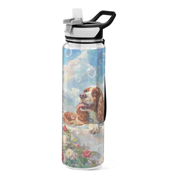 BZSMCE Sport Bottle Bubbles and Blooms Outdoor sports Water Bottle Size: 10.4x3in