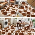 thumbnail image 5 of Area Rug for Living Room, Brown Geometric Moroccan Non-Slip Indoor Large Carpet for Bedroom/Dining Room, Abstract Art Coffee Ombre Modern Washable Low-Profile Floor Mat Runner Rugs - 3 x 5 Ft, 5 of 8