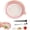 Pink, variant on Gradient Ceramic Grater Plate – Handcrafted Multifunctional Grater for Ginger, Garlic,Cheese, Chocolate, Fruits & Vegetables – Unique Kiln-Fired Glaze, Easy-Pour Spout Includes Cleaning Brush (Green)