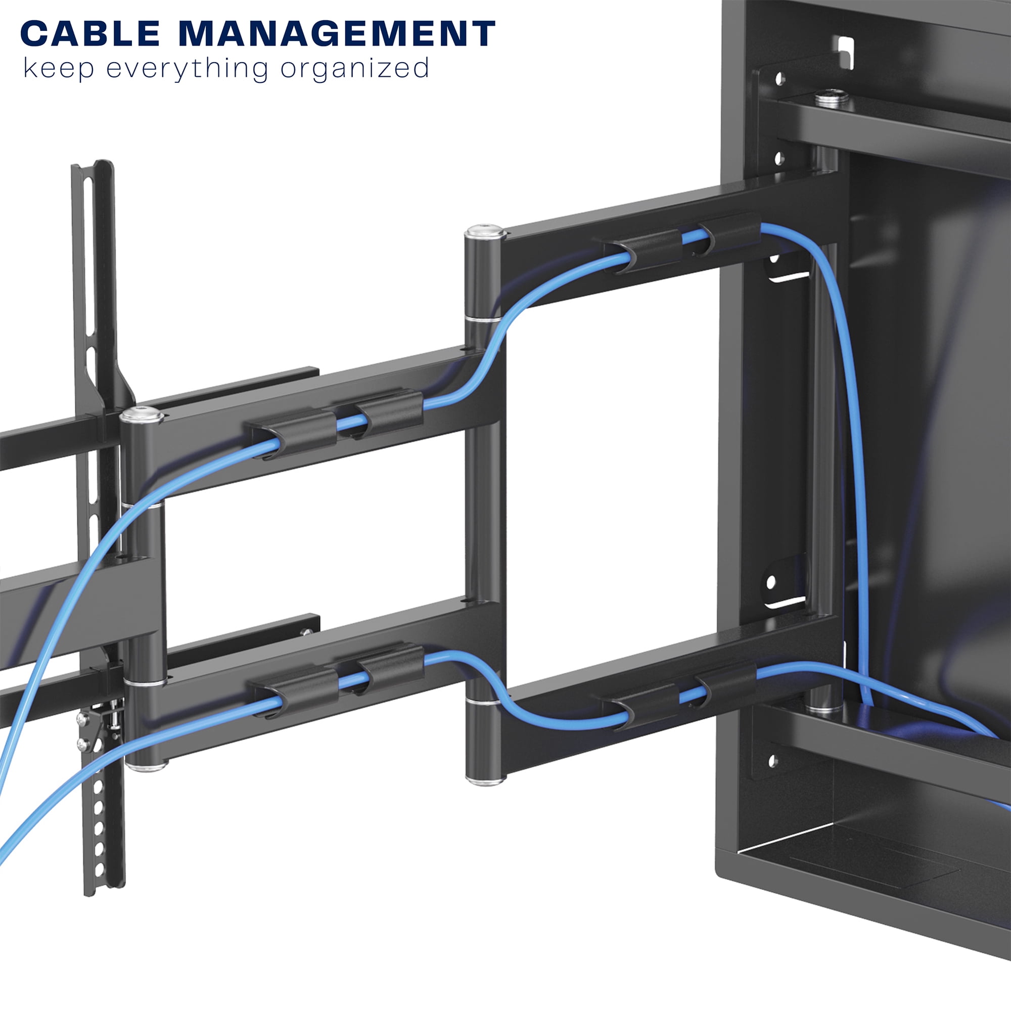 VIVO Recessed In-Wall TV Mount for up to 100" LED LCD Screens, Ultra Low Profile
