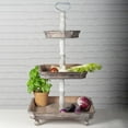 thumbnail image 5 of MDR Trading Inc. FP-FWP13006_Q01 Rustic Look Three Tiers With Metal Handle Tray, 5 of 5