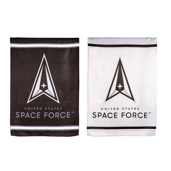 Evergreen Flag,Embossed Suede Flag, GDN Size, Space Force,12.5x0.2x18 Inches