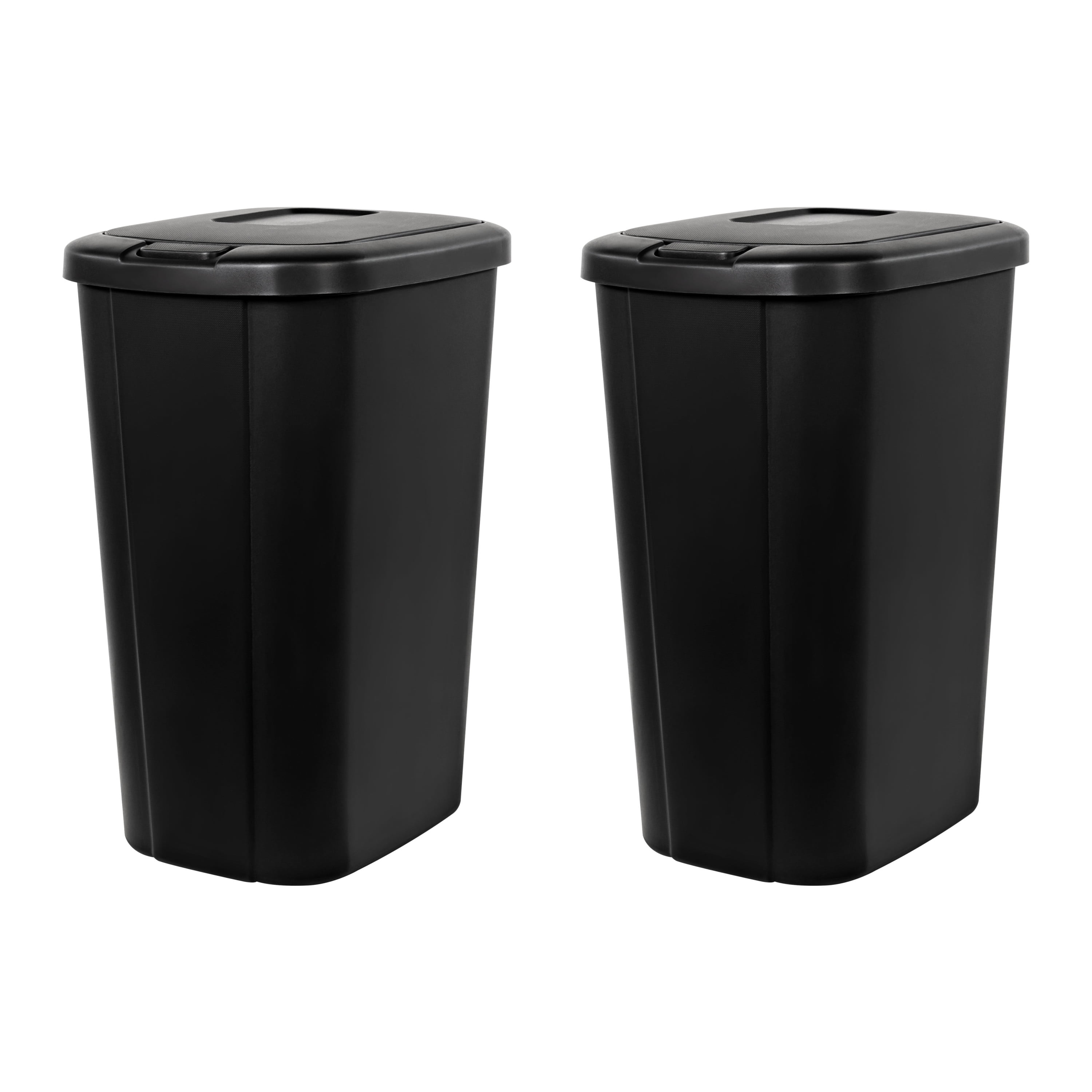 Large Plastic 85 Litre Dustbin Recycle Bin with Locking Lid Set of 2 Plastic Bin