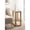Natural, variant on Kate and Laurel Keating Modern Rectangle Mango Wood End Table, 16 x 10 x 24, Clear Glass and Natural Wood, Decorative Contemporary Ribbed Glass Side Table for Bedroom Nightstand or Living Room Accent