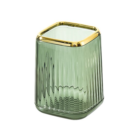 Makeup Brush Holder,Luxury Multi-functional Makeup Brush Organizer,4.3Inch Desktop Storage Cup Holder for Cosmetic,Paint Brush,Pen,Pencil(Green)
