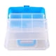 thumbnail image 4 of Caja de herramientas plegable, caja de almacenamiento de tres capas, caja de almacenamiento de plástico, estuche de almacenamiento con mango portátil, durabilidad probada en el tiempo Jadeshay A, 4 of 8