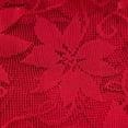 thumbnail image 4 of Spencer Red Lace Holiday Tablecloth Cover Round 71" Diameter with Engineered Jacquard Modern Christmas Table Cloths, 4 of 7