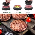 thumbnail image 3 of Badiano Hamburger Press Patty Maker, Burger Press, 3 in 1 Meat Beef Veggie Hamburger Mold, Black, 3 of 7