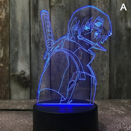 

3D Night Lights Naruto Team Uzumaki Naruto Sasuke Sakura Figure LED Night Lamp