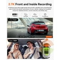 thumbnail image 2 of VANTRUE N2X 2.7K Uber Dash Cam Front & Inside 5G WiFi Dual Camera HDR IR Night Vision STARVIS 2 GPS 2.5K/60FPS LTE Support 24/7 Parking Mode Voice Control Supports 512GB, 2 of 5
