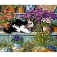 thumbnail image 3 of Kruskamp, Janet 23x20 Black Modern Framed Museum Art Print Titled - Blossom Resting Among the Flowers, 3 of 5