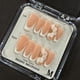 thumbnail image 5 of Punta francesa blanca OCOUYVD de Press on Nails con diseño floral 3D, 5 of 7