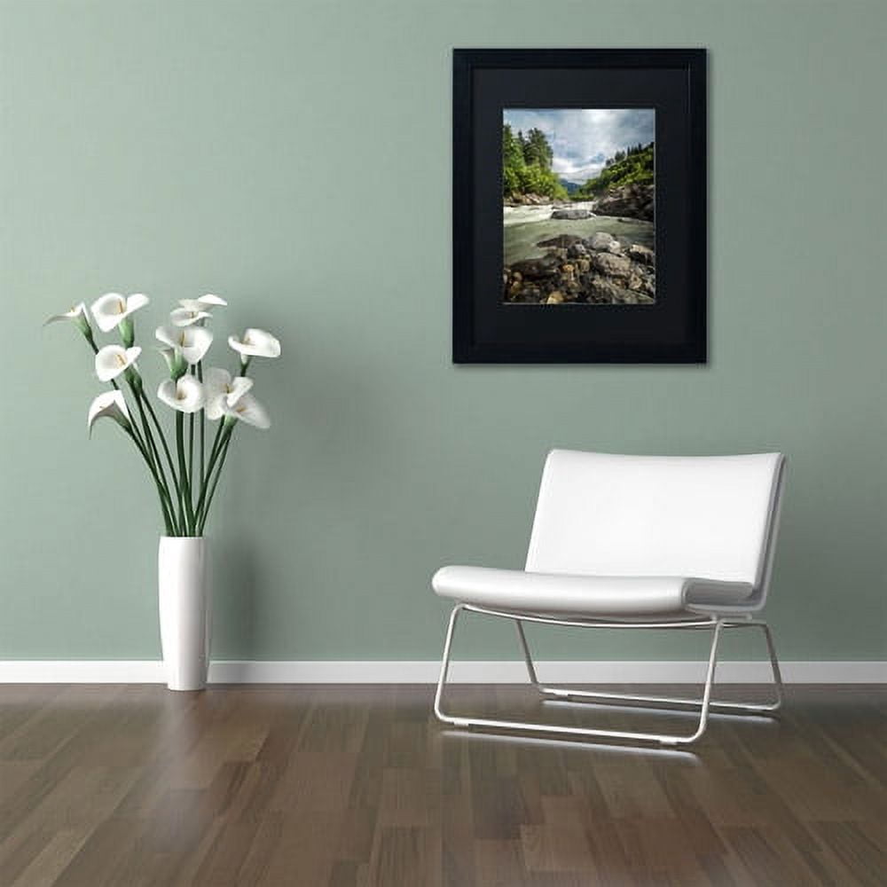 Trademark Fine Art "Waterland" Canvas Art by Philippe Sainte-Laudy, Black Matte, Black Frame