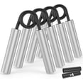 thumbnail image 1 of Grip Strength Trainer 4Pack ,50LB-200LB Metal Hand Grip Strengthener,Non-Slip Heavy-Duty Forearm Exerciser,Hand Gripper for Muscle Building and Hand R, 1 of 5