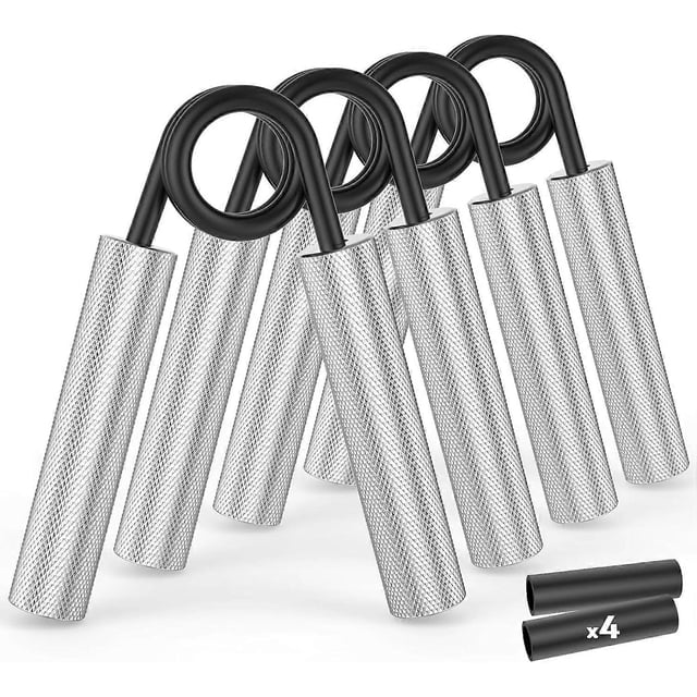 Grip Strength Trainer 4Pack ,50LB-200LB Metal Hand Grip Strengthener,Non-Slip Heavy-Duty Forearm Exerciser,Hand Gripper for Muscle Building and Hand R