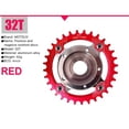 thumbnail image 3 of Eigraketly Juego de bielas para bicicleta 104BCD, bielas redondas resistentes, pieza para deportes al aire libre Ciclismo Rojo 32T Eigraketly OD020864-03, 3 of 6