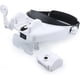 thumbnail image 1 of Lupa de cabeza de alta definición con 2 lámparas LED Mantenimiento Lectura óptica especial 4 lentes 1.2x 1.8x 2.5x 3.5x Uc22 (hy), 1 of 5