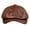 Brown, variant on Genuine Leather Newsboy Cap Men Real Leather Winter Hat Black Brown Vintage Brand Octagonal Cap For Men Flat Cap ,Fashion Design