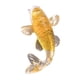 thumbnail image 2 of Figura realista de pez koi de la suerte, miniadorno de resina, escultura creativa de animal. Amarillo, 2 of 7