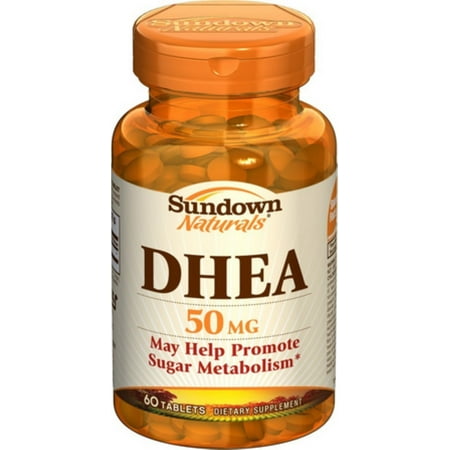 Sundown Naturals DHEA 50 mg comprimés 60 comprimés (Paquet de 3)