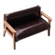 thumbnail image 4 of Sofá en miniatura a escala 1:12, muebles para casa de muñecas, accesorios para casa de muñecas. Marrón Oscuro Grande, 4 of 9