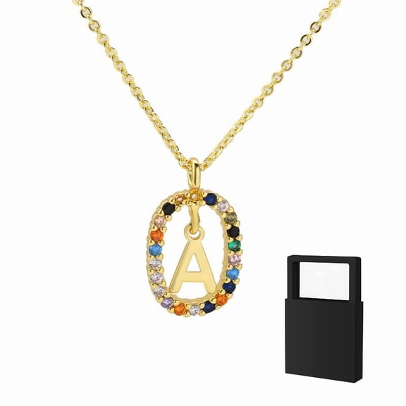 Initial Necklaces for Women,Letter Charm Necklace Personalized Name Necklaces Trendy Jewelry-