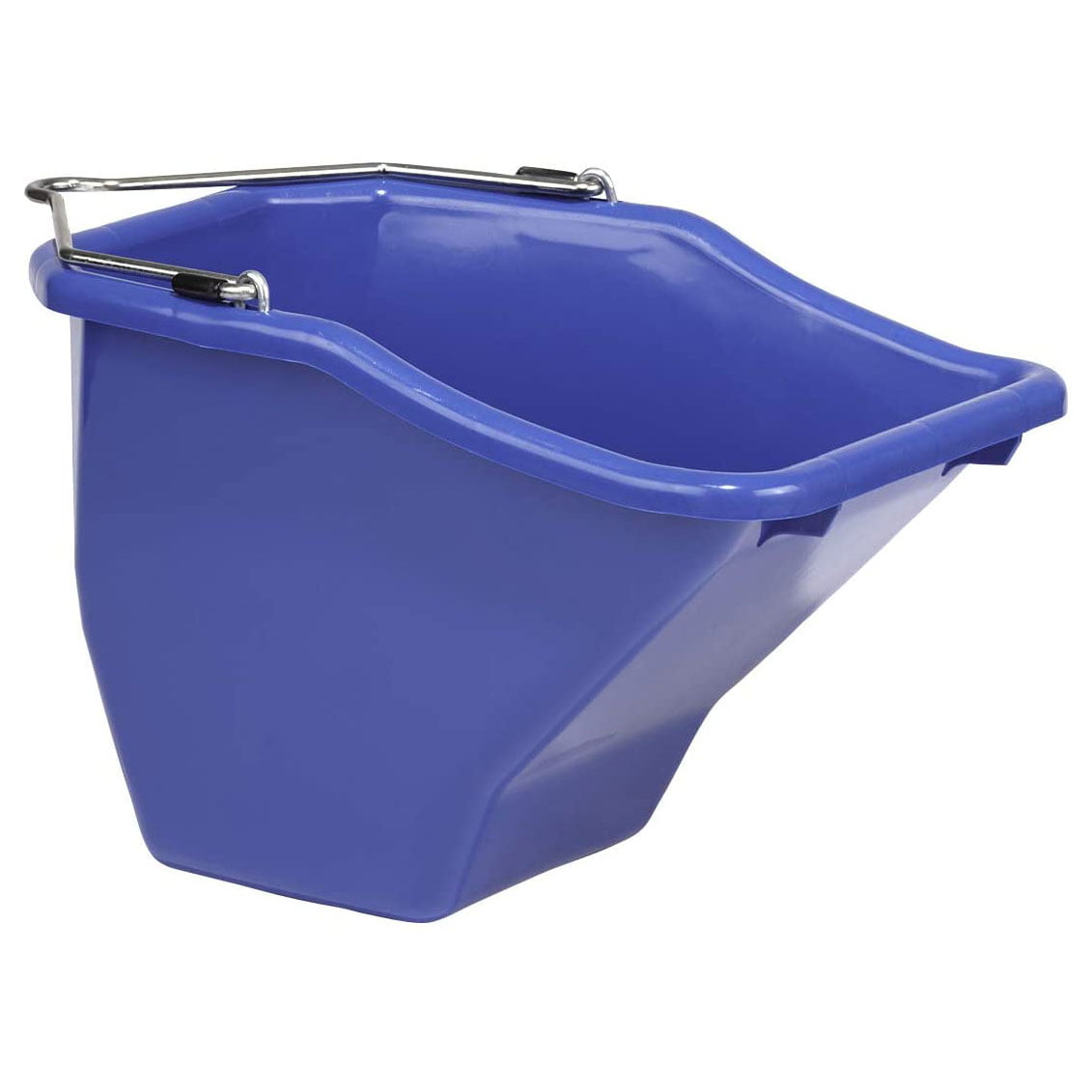 Red Fortiflex Flat Back Feed Bucket for Dogs/Cats and Small Animals 20-Quart 