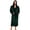 Dark Green, variant on Mens Hooded Fleece Robe，Plush Lightweight Soft Spa Bathrobe for Men (Black, L/XL)